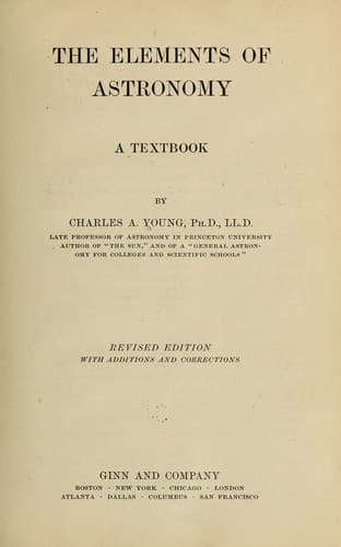 Tapa de The elements of astronomy