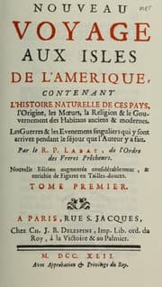 Tapa de Nouveau voyage aux isles de l'Amérique ...