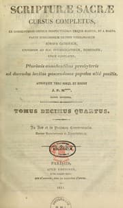 Tapa de Scripturae sacrae cursus completus -- plurimis annotantibus presbyteris ad decendas levitas -- ann. simul et ed. J.-P. Migne