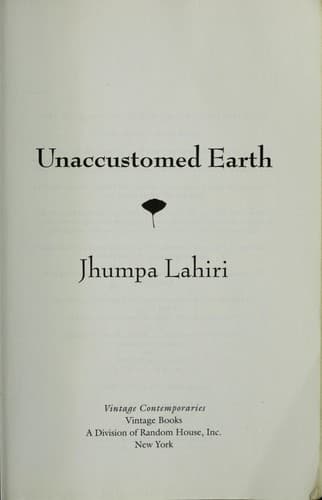 Tapa de Unaccustomed earth