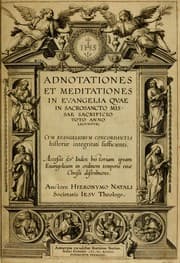Tapa de Adnotationes et meditationes in Evangelia qvae in sacrosancto Missae sacrificio toto anno legvntur