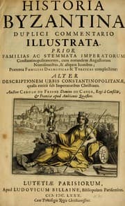 Tapa de Historia Byzantina duplici commentario illustrata
