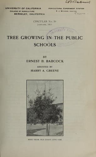 Tapa de Tree growing in the public schools