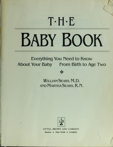 Tapa de The baby book.
