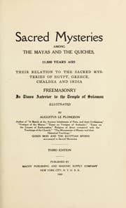 Tapa de Sacred mysteries among the Mayas and the Quiches, 11,500 years ago