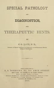 Tapa de Special pathology and diagnostics with therapeutic hints