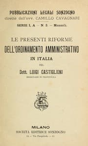 Tapa de Le presenti riforme dell'ordinamento amministrativo in Italia / del Luigi Castiglioni