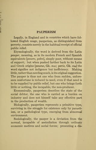 Tapa de Pauperism