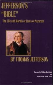 Tapa de Jefferson's "Bible:" The Life and Morals of Jesus of Nazareth