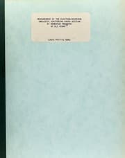 Tapa de Measurement of the electron-deuteron inelastic scattering cross section at a momentum transfer of 0.5 fermi(-2)