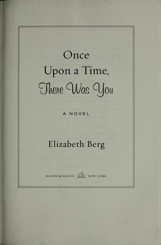 Tapa de Once Upon a Time, There Was You