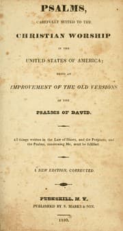 Tapa de Psalms, carefully suited to the Christian worship in the United States of America