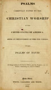 Tapa de Psalms, carefully suited to the Christian worship in the United States of America