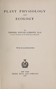 Tapa de Plant physiology and ecology