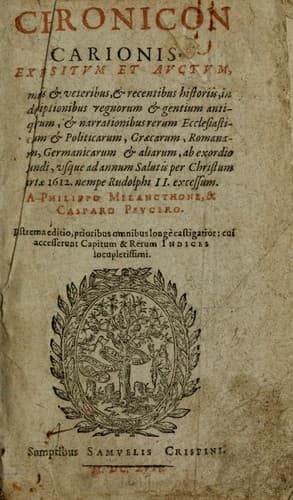 Tapa de Chronicon Carionis