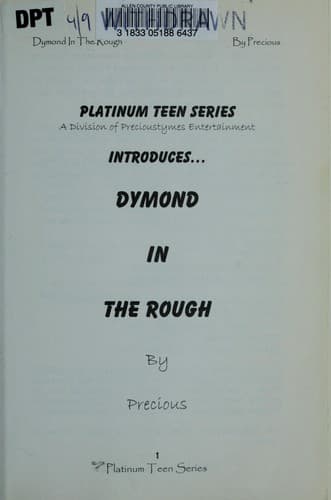 Tapa de Dymond in the rough