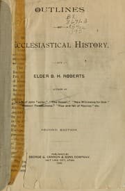 Tapa de Outlines of ecclesiastical history