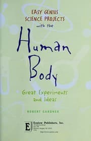 Tapa de Easy genius science projects with the human body