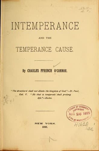 Tapa de Intemperance and the temperance cause