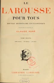 Tapa de Le Larousse pour tous