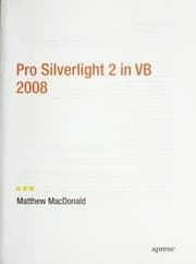 Tapa de Pro Silverlight 2 in VB 2008