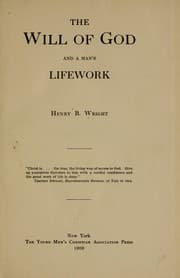 Tapa de The will of God and a man's lifework