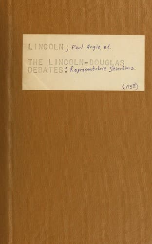 Tapa de The Lincoln-Douglas Debates