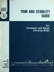 Tapa de Trim and stability guide for container and barge carrying ships