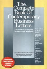 Tapa de The Complete book of contemporary business letters