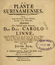 Tapa de Plantae Surinamenses