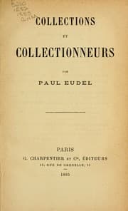 Tapa de Collections et collectionneurs