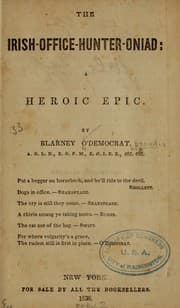 Tapa de The Irish-office-hunter-oniad: a heroic epic