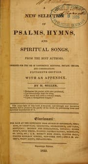 Tapa de A New selection of Psalms, hymns, and spiritual songs, from the best authors