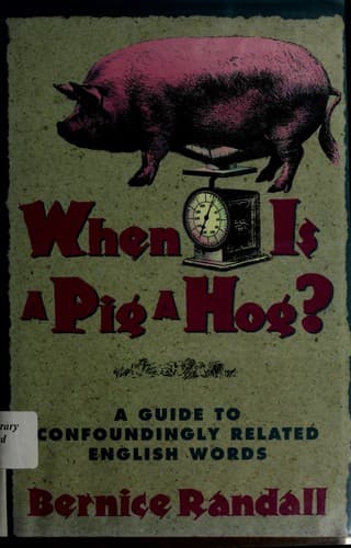 Tapa de When is a pig a hog?