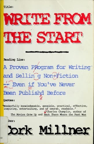 Tapa de Write from the start