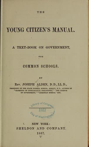 Tapa de The young citizen's manual