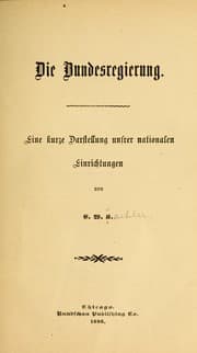 Tapa de Die bundesregierung
