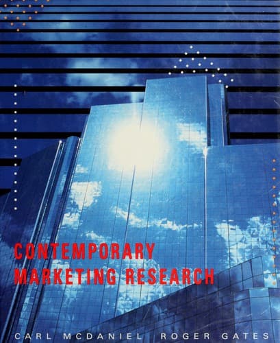 Tapa de Contemporary marketing research