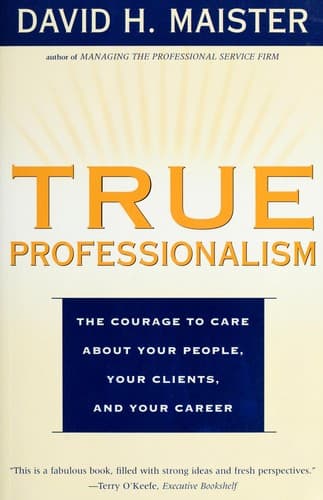 Tapa de True professionalism