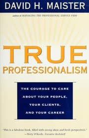 Tapa de True professionalism