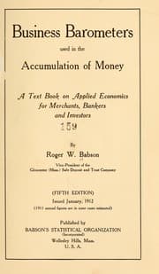 Tapa de Business barometers used in the accumulation of money