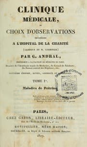 Tapa de Clinique médicale, ou Choix d'observations recueillies à l'Hôpital de la Charité (clinique de M. Lerminier)