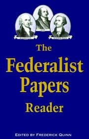 Tapa de The Federalist papers reader