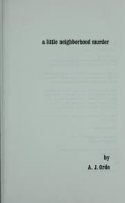 Tapa de A Little Neighbourhood Murder