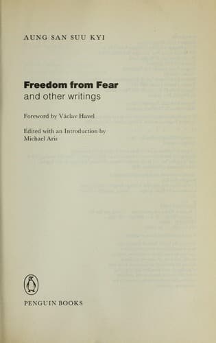 Tapa de Freedom from fear