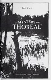 Tapa de A mystery for Thoreau