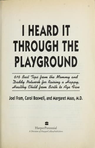 Tapa de I heard it through the playground