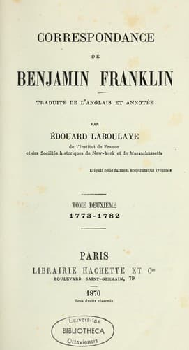 Tapa de Correspondance