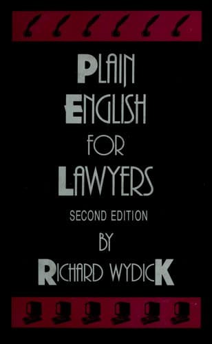 Tapa de Plain English for lawyers