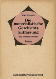 Tapa de Die materialistische Geschichtsauffassung und andere Schriften